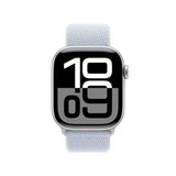 Apple Watch Series 10 42mm Silber Aluminium Case  Sport Loop - Blue Cloud, OLED, Touchscreen, 64 GB, GPS Apple- Handy24