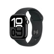 Apple Watch Series 10, GPS, 42mm, Jet Black Aluminium, Sport Band M/L, Schwarz Apple- Handy24