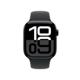 Apple Watch Series 10, GPS, 42mm, Jet Black Aluminium, Sport Band M/L, Schwarz Apple- Handy24