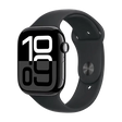 Apple Watch Series 10, LTE, 46mm, Jet Black Aluminium, Sport Band, Schwarz Apple- Handy24