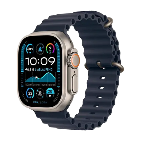 Watch Apple Watch Ultra 2 LTE (2024) 49mm Black Titanium Case with Trail Loop M/L - Navy