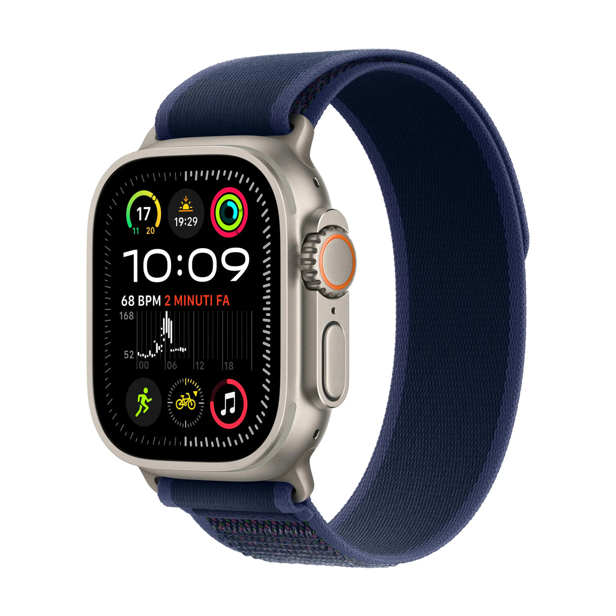 Apple Watch Ultra 2 (2024) LTE Natural 49mm Titanium mit Blau Trail Loop M/L 