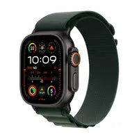 Apple Watch Ultra 2 (2024), LTE, 49mm, Black Titanium Case, Alpine Loop L,  Dark Green Handy24- Handy24