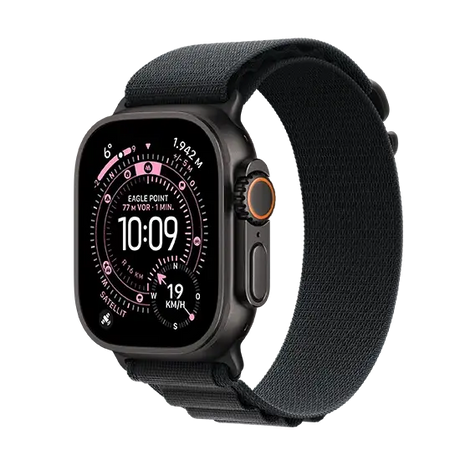 Apple Watch Ultra 3 Titanium Cellular Alpine Loop M - Schwarz