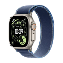 Apple Watch Ultra 3 (2025) 5G 49mm Natural Titanium Case with Trail Loop M/L - Blue/Bright Blue