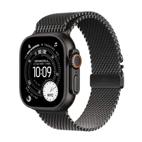  Apple Watch Ultra 3 (2025) 5G 49mm Titanium Case with Titanium Milanese Loop S - Black