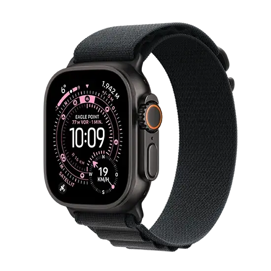 Apple Watch Ultra 3 (2025), 5G, 49mm, Black Titanium, Alpine Loop M, Schwarz Handy24- Handy24
