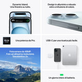 Apple iPhone 15 , 15,5 cm (6.1"), 2556 x 1179 Pixel, 256 GB, 48 MP, iOS 17, Blau