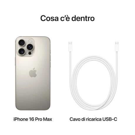 Apple iPhone 16 Pro Max , 17,5 cm (6.9"), 2868 x 1320 Pixel, 512 GB, 48 MP, iOS 18, Titan Apple- Handy24
