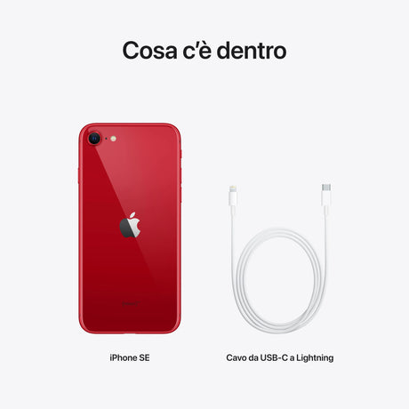 Apple iPhone SE 2022, 11,9 cm (4.7"), 1334 x 750 Pixel, 128 GB, 12 MP, iOS 15, Rot Handy24- Handy24