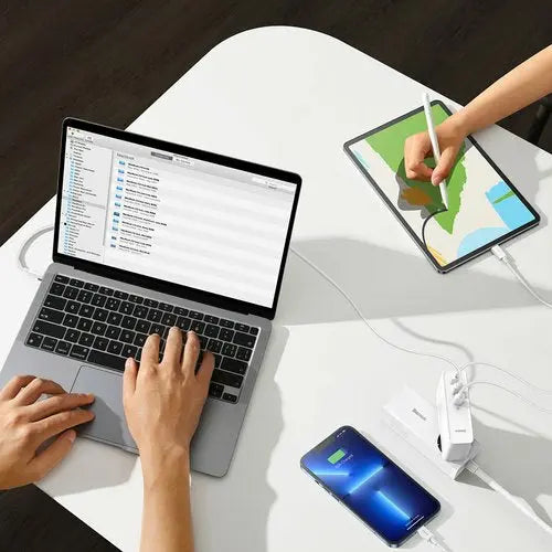 Baseus 140W Pro Fast Charger GaN5 -Weiß Handy24- Handy24
