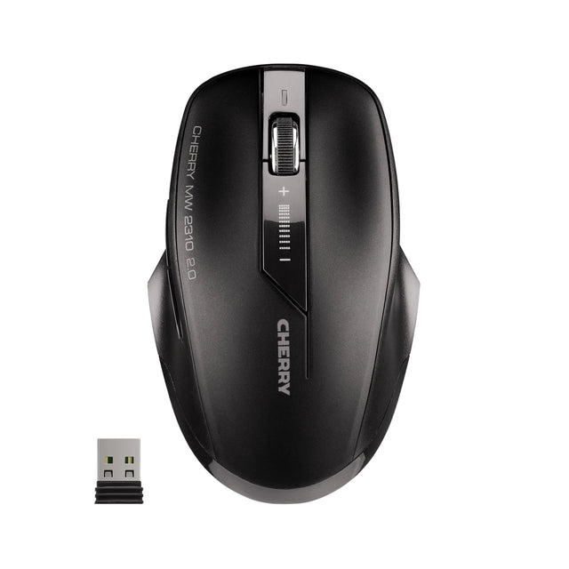 Cherry MW 2310 2.0 Kabellose Maus, Schwarz, USB, Beidhändig, Optisch, RF Wireless, 2400 DPI, Schwarz Handy24- Handy24