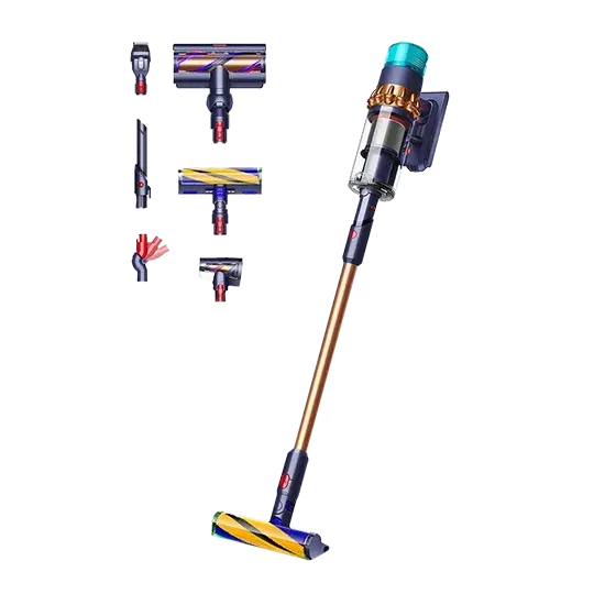 Dyson Gen5detect Absolute, 2-in-1-Stabstaubsauger, Beutellos, Blau, Kupfer, 0,77 l, Trocken, HEPA Handy24- Handy24