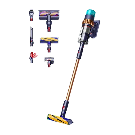 Dyson Gen5detect Absolute, 2-in-1-Stabstaubsauger, Beutellos, Blau, Kupfer, 0,77 l, Trocken, HEPA Handy24- Handy24