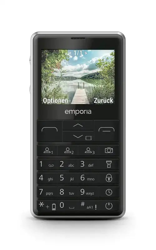 Emporia emporiaPRIME-LTE, Balken, Single SIM, 5,87 cm (2.31"), 2 MP, 1400 mAh, Schwarz