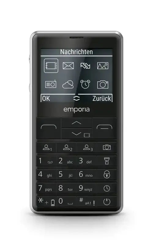 Emporia emporiaPRIME-LTE, Balken, Single SIM, 5,87 cm (2.31"), 2 MP, 1400 mAh, Schwarz