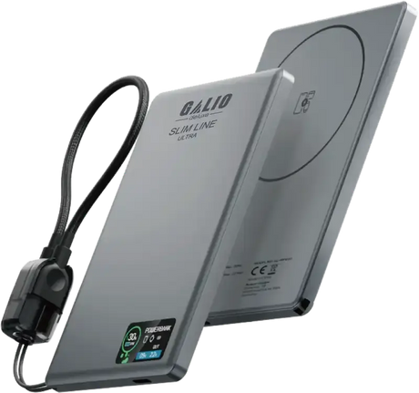 Galio slim line Ultra Powerbank, Tiefgrau Bower- Handy24