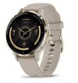 Garmin Venu 3S, 3,05 cm (1.2"), AMOLED, Touchscreen, WLAN, GPS, 40 g, French Grey/Softgold Handy24- Handy24