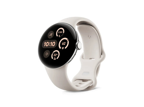 Google Pixel Watch 3, AMOLED, Touchscreen, 32 GB, WLAN, GPS, 31 g, Porcelain Google- Handy24