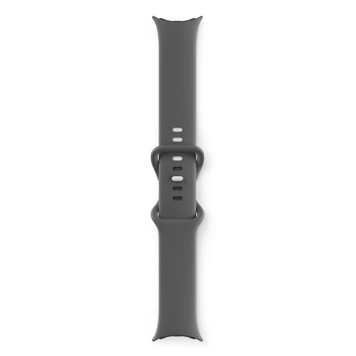 Google Pixel Watch WiFi 41mm Polished Silver Case with Sport Band - Charcoal