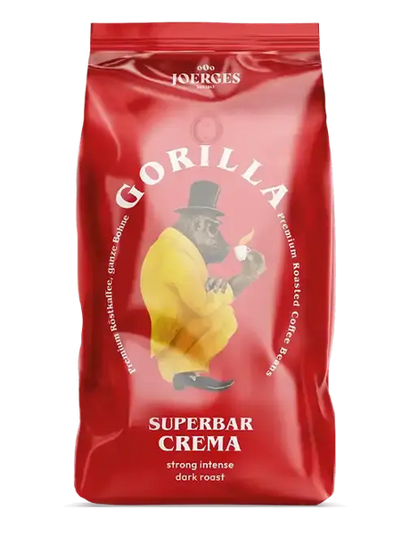 Gorilla Super Bar Crema, Kaffebohnen, 1 KG Gorilla- Handy24