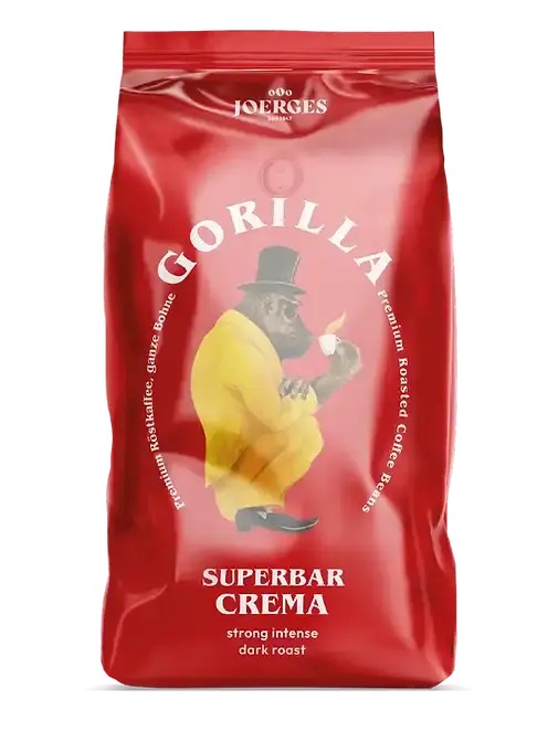 Gorilla Super Bar Crema, Kaffebohnen, 1 KG Gorilla- Handy24