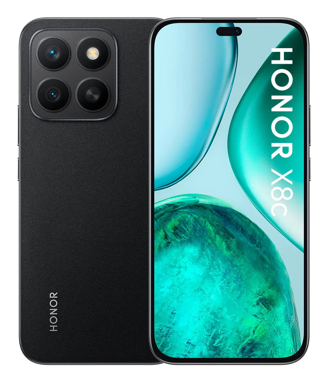 Honor X8c, 17 cm (6.7"), 8 GB, 256 GB, 108 MP, MagicOS 9.0, Schwarz Handy24- Handy24