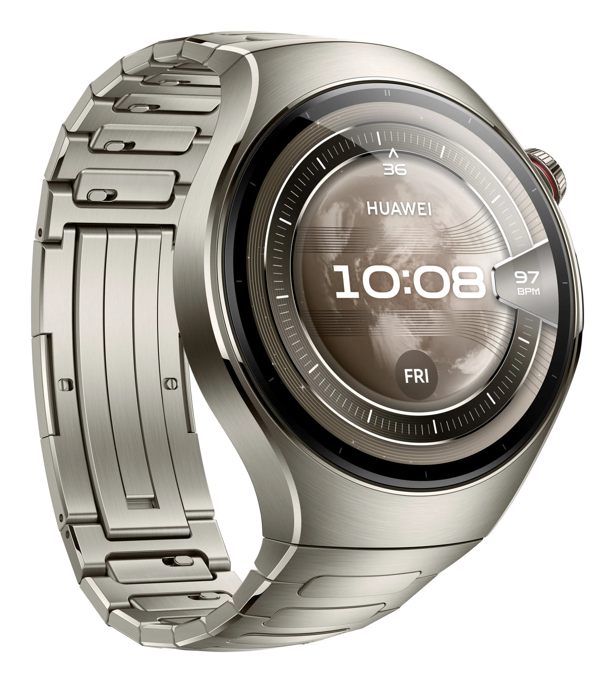 Huawei WATCH 5, 3,81 cm (1.5"), AMOLED, Touchscreen, WLAN, GPS, 58 g, Titanium Silver Handy24- Handy24