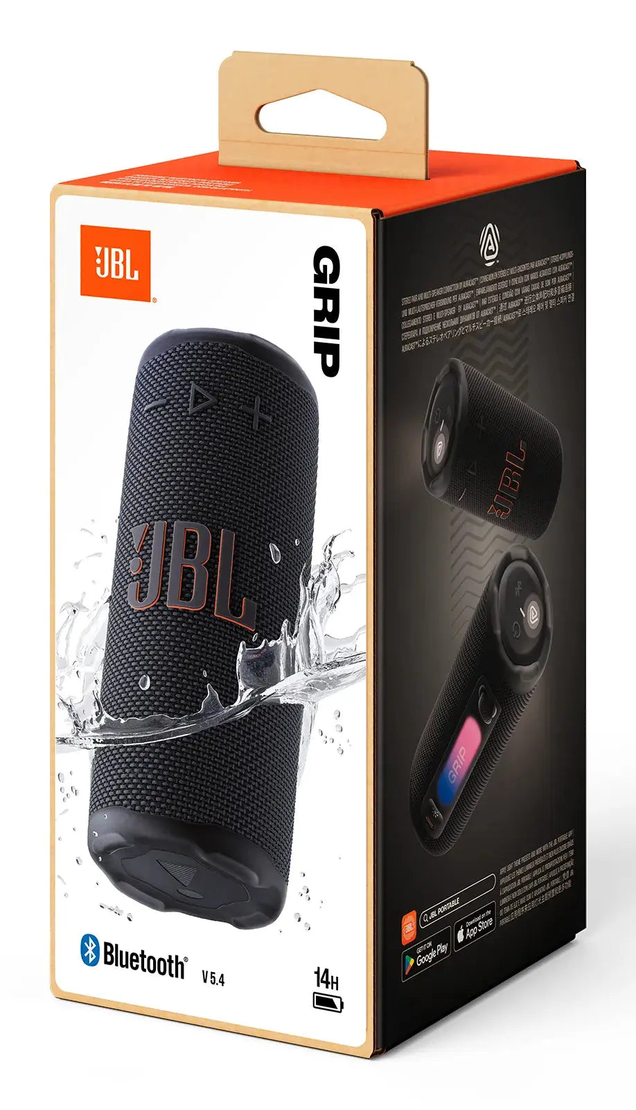 JBL Grip, 16 W, 70 - 20000 Hz, 80 dB, Kabellos, 2,4 - 2,483 GHz, A2DP, AVRCP