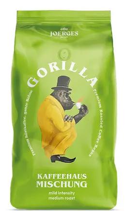 Joerges Kaffee Joerges Gorilla Koffiehuis 1 kg Bonen, 1 kg, Kaffee, Medium geröstet, 1 Stück(e), Tasche Gorilla- Handy24