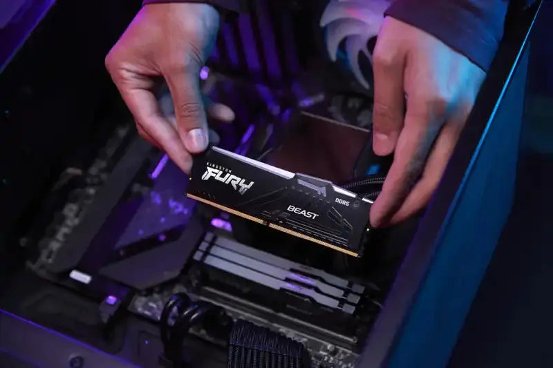 Kingston FURY Beast 32 GB 5600 MT/s DDR5 CL36 DIMM (2er-Kit) RGB, 32 GB, 2 x 16 GB, DDR5, 288-pin DIMM