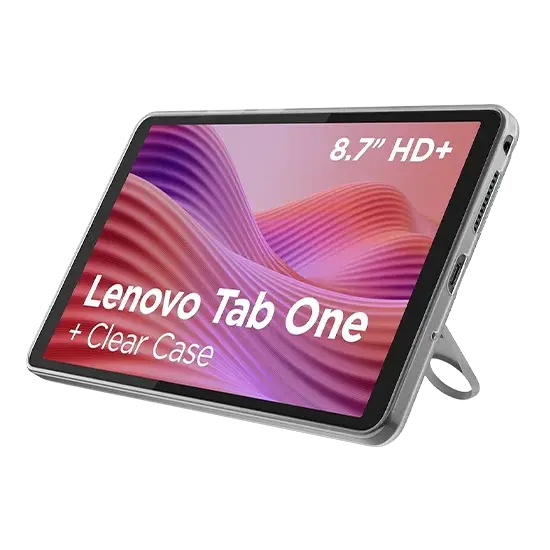 Lenovo Tab One, 4GB RAM, 128GB WiFi, mit Clear Case, Grau Handy24- Handy24