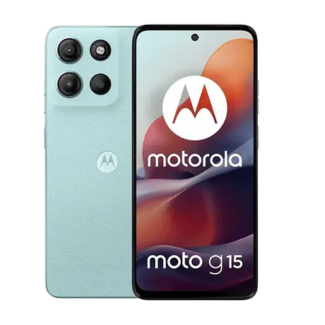 Motorola Moto G15, 4G, Dual Sim, 4GB RAM, 128GB, Galcier Blue Handy24- Handy24