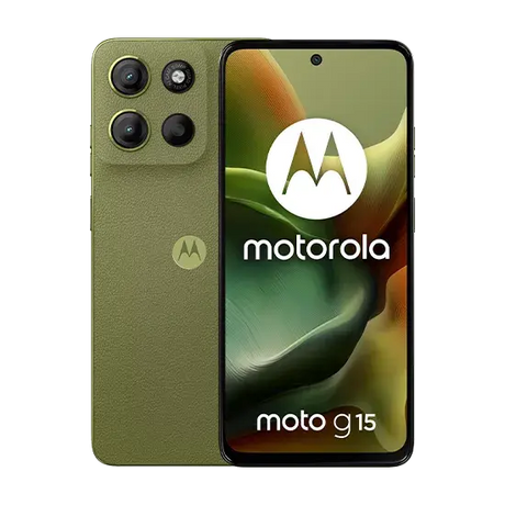 Motorola Moto G15, XT2521-3, 4G, Dual Sim, 8GB RAM, 128GB, Iguana Green Handy24- Handy24