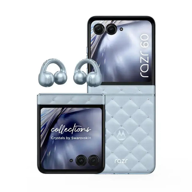 Motorola Razr 60 + Moto Buds Loop, 17,5 cm (6.9"), 8 GB, 256 GB, 50 MP, Android 15, Blau