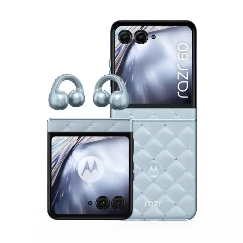 Motorola Razr 60 + Moto Buds Loop, 17,5 cm (6.9"), 8 GB, 256 GB, 50 MP, Android 15, Blau