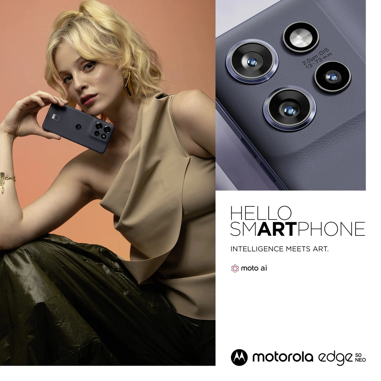 Motorola Solutions Motorola edge 50 Neo , 16,1 cm (6.36"), 8 GB, 256 GB, 50 MP, Android 14, Grau Motorola- Handy24