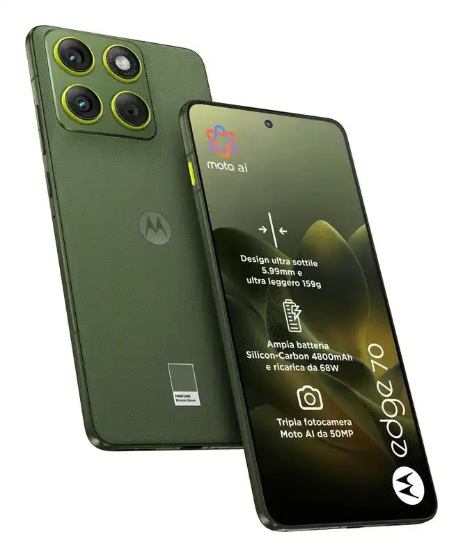 Motorola edge 70 , 17 cm (6.7"), 12 GB, 512 GB, 50 MP, Android 16.0, Grün