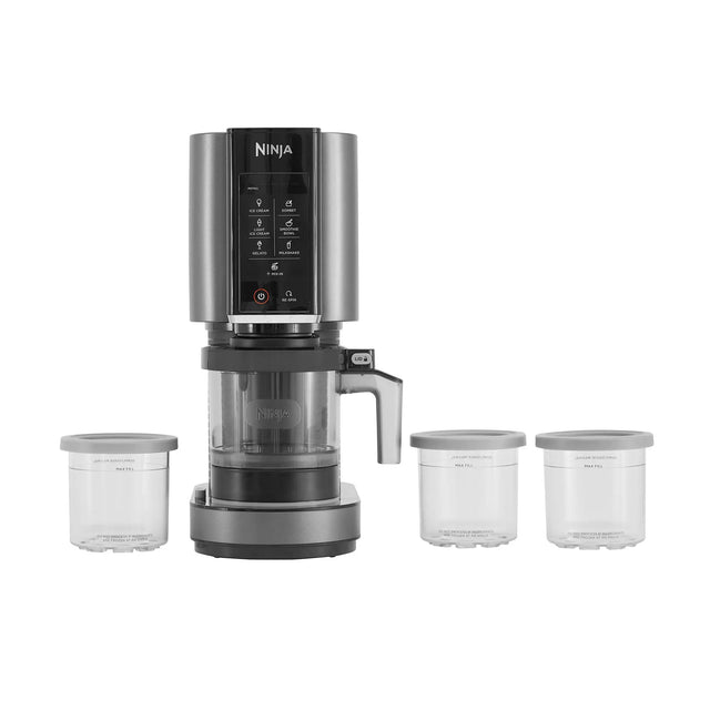 Ninja Creami Ice Maker, NC300EU, Traditionelle Eismaschine, 1,4 l, 3 Becken, Schwarz, Silber, 165 mm, 270 mm Handy24- Handy24
