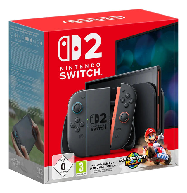 Nintendo Switch 2 + Mario Kart World, Analog / Digital, D-Pad, Schwarz