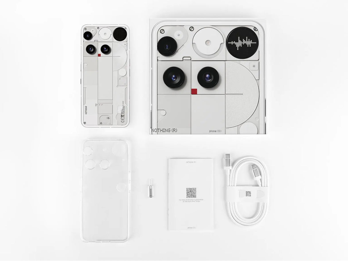 Nothing Phone (3), 16,9 cm (6.67"), 12 GB, 256 GB, 50 MP, Android 15, Weiß Handy24- Handy24
