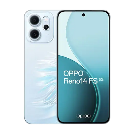 Oppo Reno14 FS, 5G, Dual Sim, 12GB RAM, 512GB, Opal Blue Handy24- Handy24