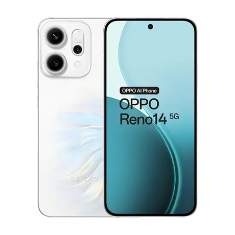 Oppo Reno14, 5G, Dual Sim, 12GB RAM, 256GB, Opal White Handy24- Handy24