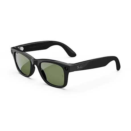 Ray-Ban Meta Wayfarer Gen1 AI Glasses Size L - Shiny Black/G15-Green