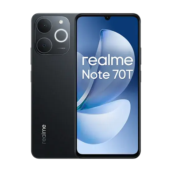 Realme Note 70T, Dual Sim, 4GB RAM, 128GB, Schwarz Handy24- Handy24