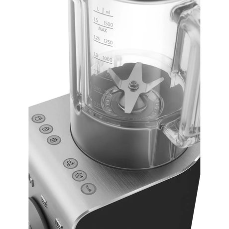 SMEG BLC01BLMEU Tischplatten-Mixer, Pulsfunktion, Eis-Crusher, 1 m, 1400 W, Aluminium, Schwarz SMEG- Handy24