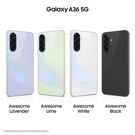 Samsung Galaxy A36 5G, A366, 17 cm (6.7"), 6 GB, 128 GB, 50 MP, Android 15, Schwarz Samsung- Handy24