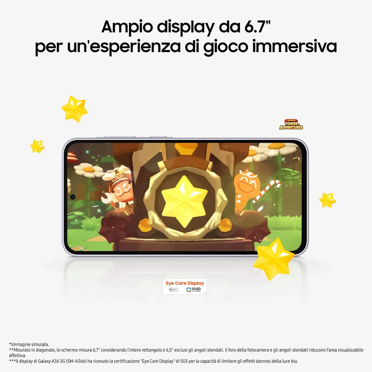 Samsung Galaxy A36 5G, A366, Dual SIM, 17 cm (6.7"), 6 GB, 128 GB, 50 MP, Android 15, Limette