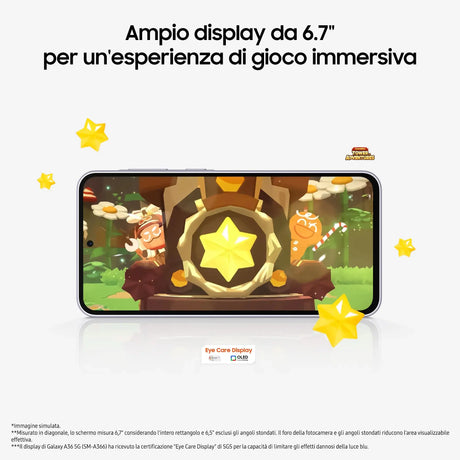 Samsung Galaxy A36 5G, A366, Dual SIM, 17 cm (6.7"), 6 GB, 128 GB, 50 MP, Android 15, Limette