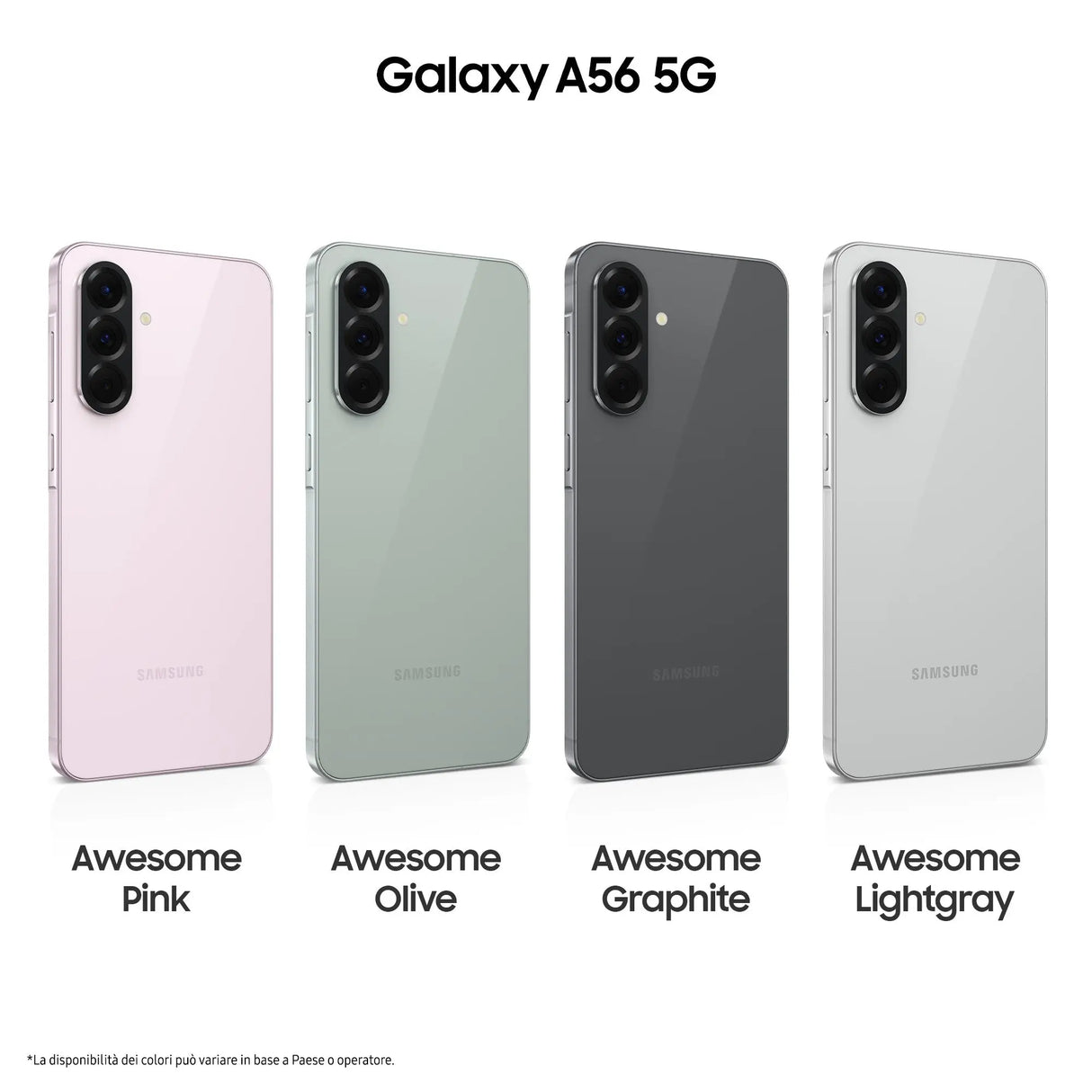 Samsung Galaxy A56 5G, A566, 17 cm (6.7"), 8 GB, 128 GB, 50 MP, Android 15, Graphit Samsung- Handy24